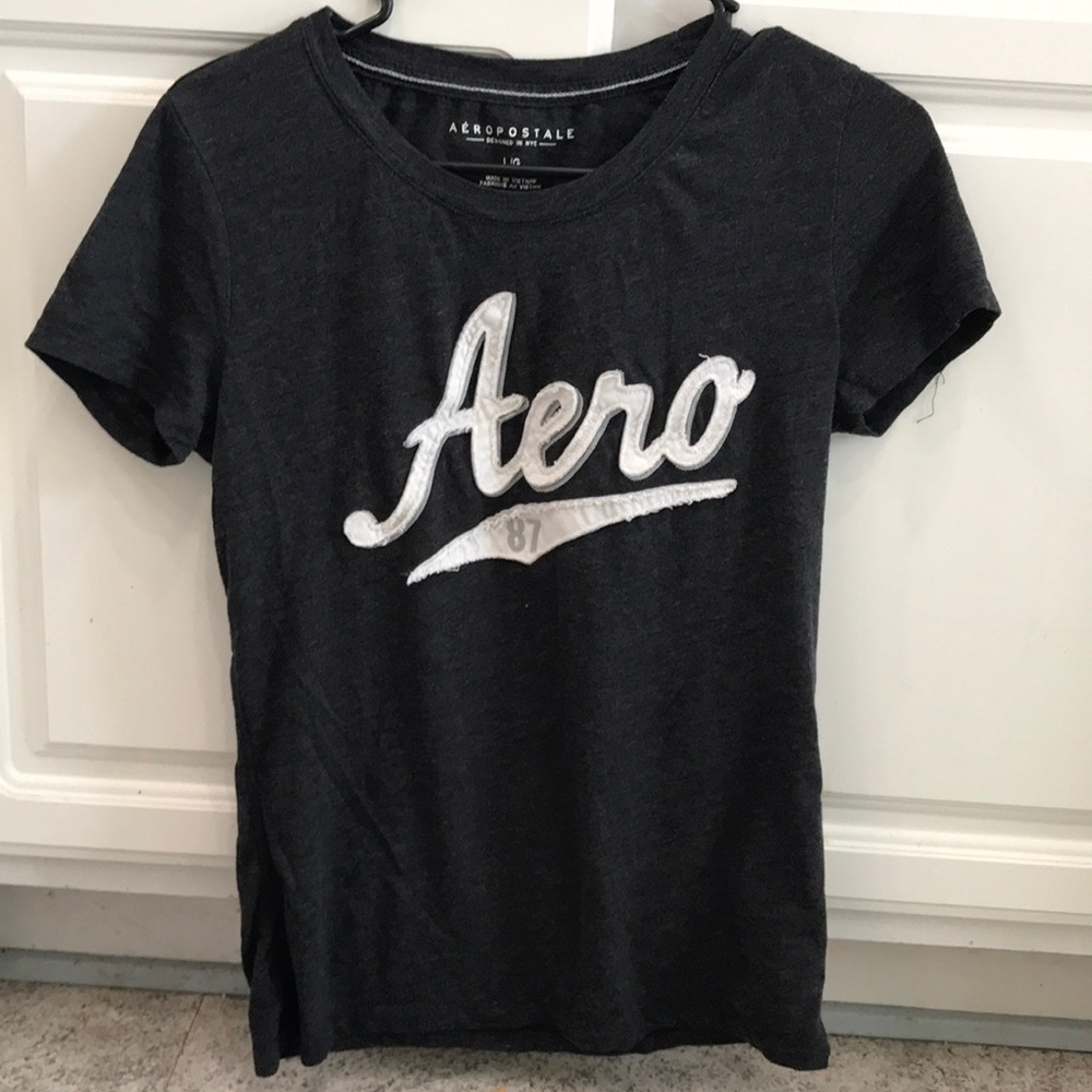 Dark Gray Aeropostale shirt!! Great condition L!!!